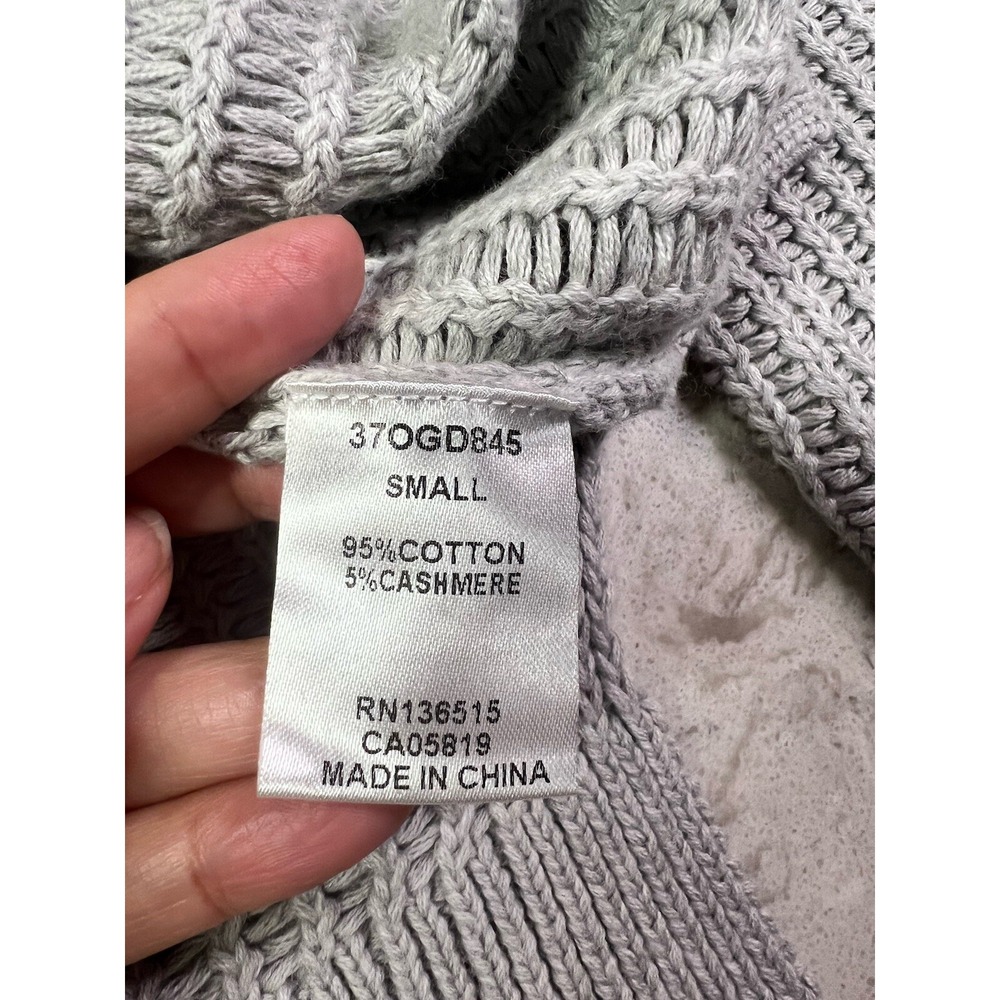 NWT Revolve One Grey Day Cashmere Blend Turtleneck Sweater In Gray Size Small - Picture 5 of 7